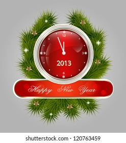 	Creative design of the New Year decorative label