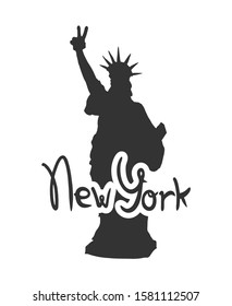 Creative design of New York City symbol