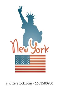 Creative design of New York City symbol