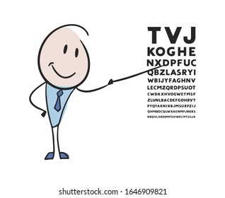 Creative design of oculist illustration