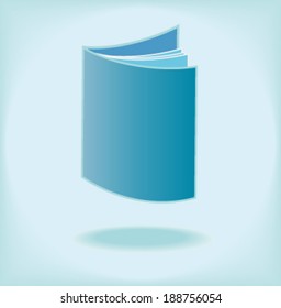 Creative design of open book. Fully editable vector.