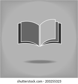 Creative design of open book. Fully editable vector.