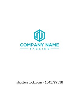 creative design outline letters SD hexagon shape