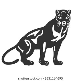 Kreatives Design der Panther-Illustration
