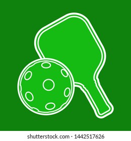 Creative design of pickleball symbol