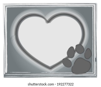 Creative design of  picture frame. Fully editable vector.