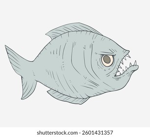 Creative design of piranha draw