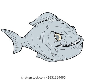 Creative design of piranha draw
