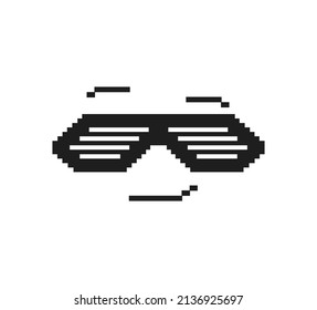 Creative design of pixel art sunglasses