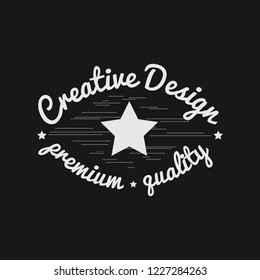 Creative design premium quality badge vector