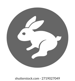 Diseño creativo del icono del conejo