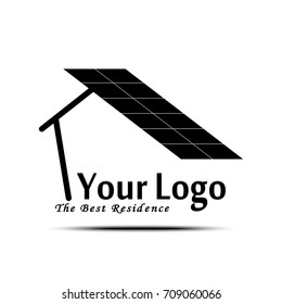 Creative Design Residence Logo On White Background. Minimalist Branding . Friendly Brand Icon. Vector Illustration.