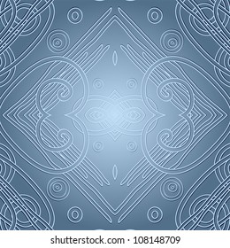 Creative design of a retro background in blue color, vector illustration
