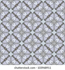 Creative design of a retro seamless background in black and grey colors