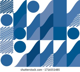 Creative design in retro styles with geometric shapes. Flat style. Vector design for web banners, covers, business cards, conference stands