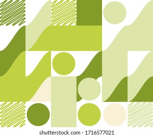 Creative design in retro styles with geometric shapes. Flat style. Vector design for web banners, covers, business cards, conference stands