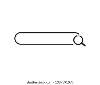 Creative design of searching bar illustration