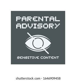 Creative Design Of Sensitive Content Icon