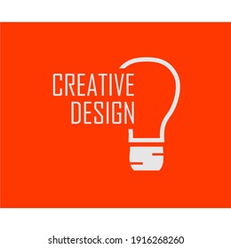 creative design sentence that goes into the light bulb