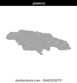 Creative design showcases Jamaica through spiral lines and patterns