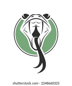 Diseño creativo de ilustración de serpiente