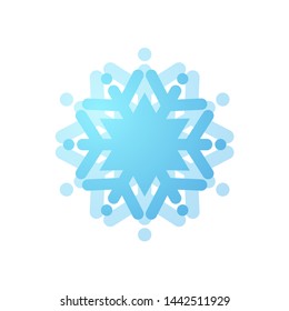 Creative design of snow icon