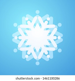Creative design of snow icon