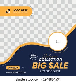 Creative design for social media template