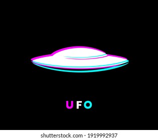 Creative design of spaceship illustration