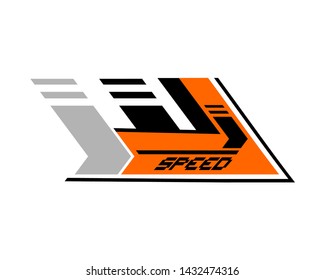 Creative design of speed arrow symbol