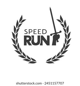 Creative design of speed run message symbol