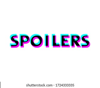 Creative design of spoilers message