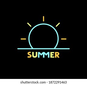 Creative design of sun symbol