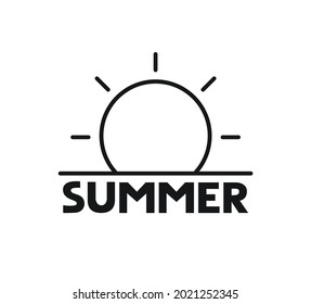 Creative design of sun symbol