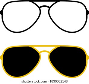 Creative design of the sunglasses in a colorful and black-white style.