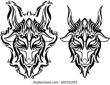 Creative design for tattoo, background or decoration. Can be used as tattoo design or t-shirt screen.