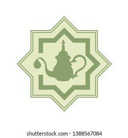 Creative design of teapot symbol
