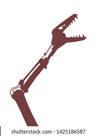 Creative design of technological dinosaur draw