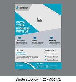 Creative  design template. Corporate business flyer template