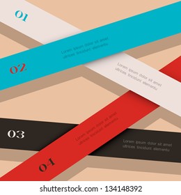 Creative Design template for infographics, numbered banners and website layout. Vector EPS10