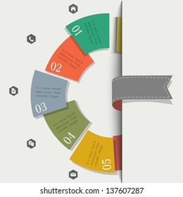 Creative design template for infographics and website templates or design graphic for business. Vector EPS10