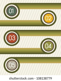 Creative design template numbered, vinge. vector illustration