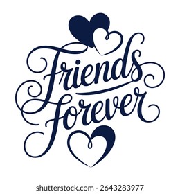 Creative Design Template: Vector Illustration of Happy Friendship Day Text
