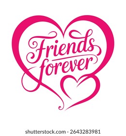 Creative Design Template: Vector Illustration of Happy Friendship Day Text
