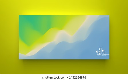 Plantilla de diseño creativo con gradientes vibrantes. 3d vector Ilustración para publicidad, marketing, presentación. Vista de perspectiva. 