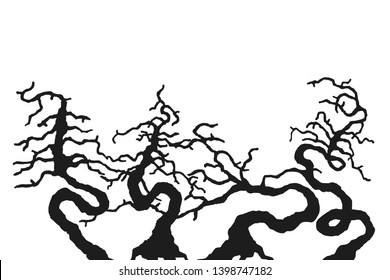 Creative design of terror tree illustration