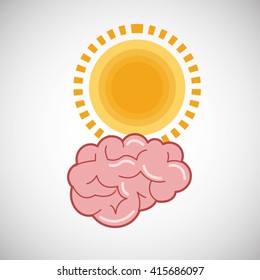 Creative design. Think concept. Mind icon