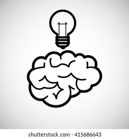 Creative design. Think concept. Mind icon