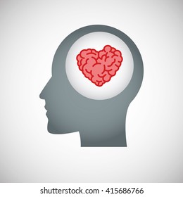 Creative design. Think concept. Mind icon