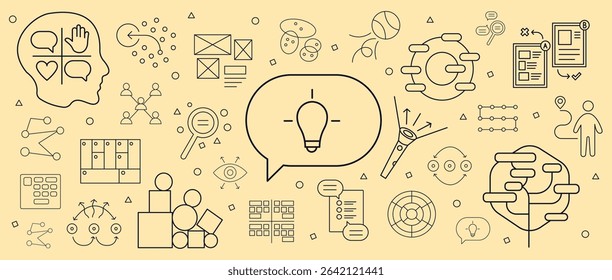 Creative Design Thinking Wall Background